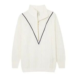 Varley  Half-Zip Sweater with blue trim